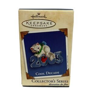 Hallmark Keepsake‎ Christmas Ornament, 2003 Cool Decade Arctic Fox, NIB 4th